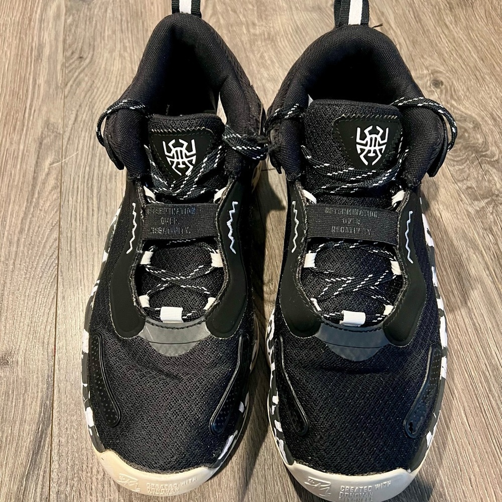 Adidas D.O.N. Issue #3 Basketball Shoes Black White Camo Men’s 9.5 - Picture 8 of 14